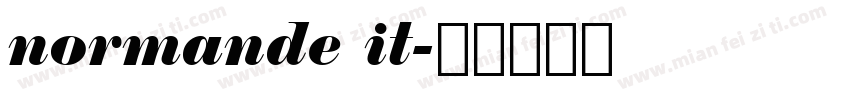 normande it字体转换